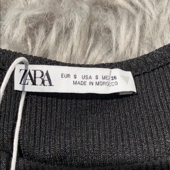 Zara Ribbed Top with Gathered Details Top - Picture 8 of 10